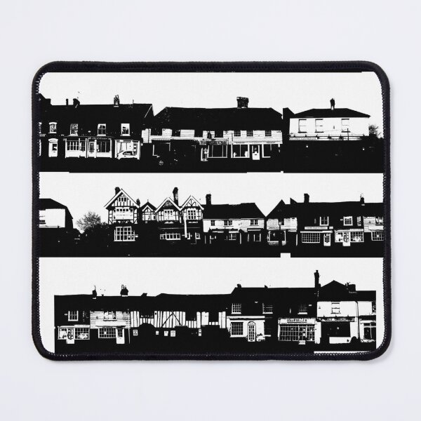 Item preview, Headcorn Village shops silhouette black & white designed and sold by Katy Fryd.