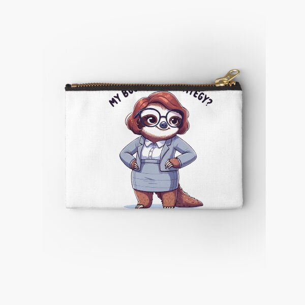 Item preview, Slowly Taking Over the World – Funny Business Sloth Design designed and sold by CyfroweMysli.