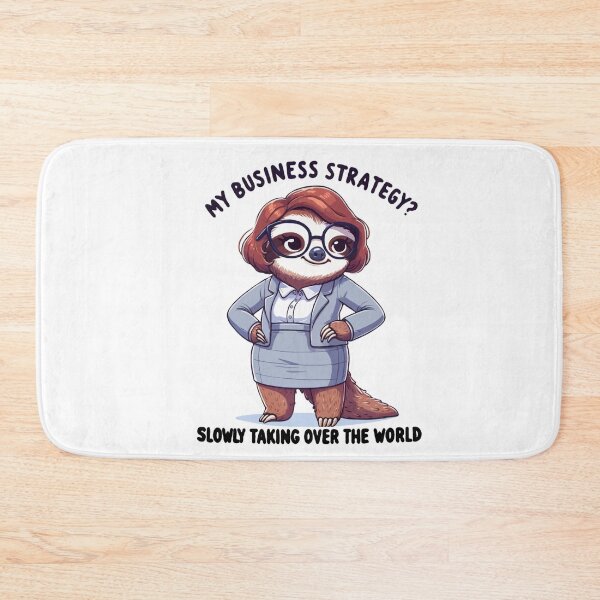 Item preview, Slowly Taking Over the World – Funny Business Sloth Design designed and sold by CyfroweMysli.