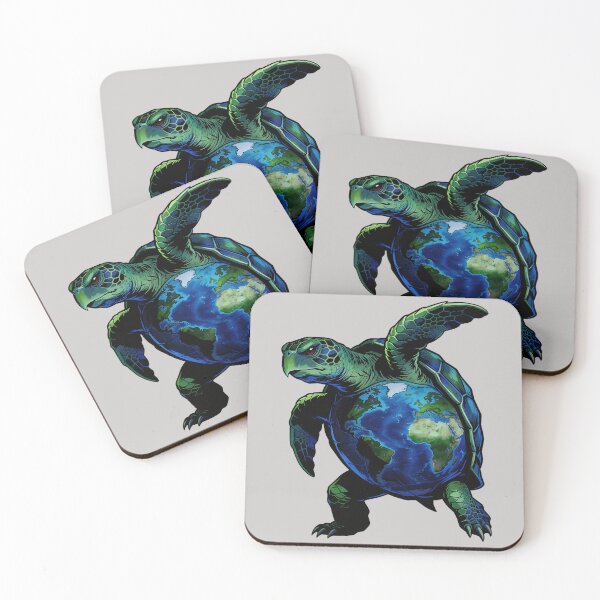 Item preview, Earth Day Sea Turtle Planet Shell Ocean World designed and sold by MythicCotton.