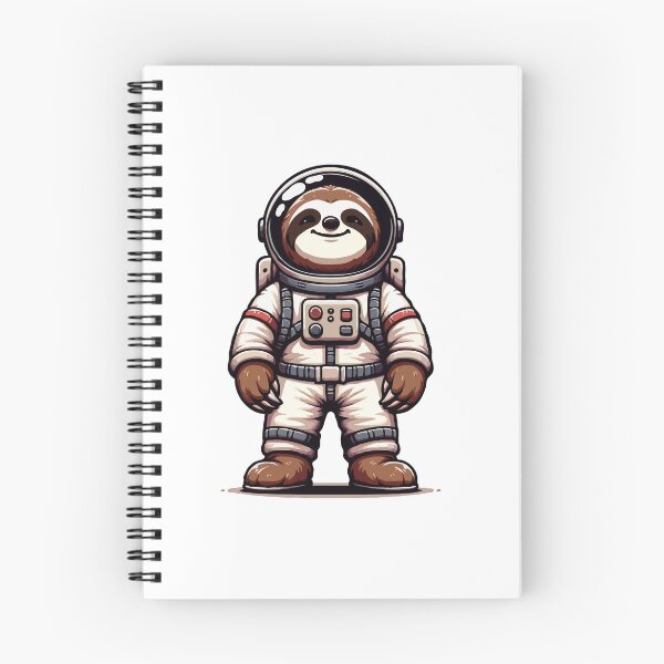 Item preview, Funny Astronaut Sloth – Cute Space Sloth Gift Design designed and sold by CyfroweMysli.