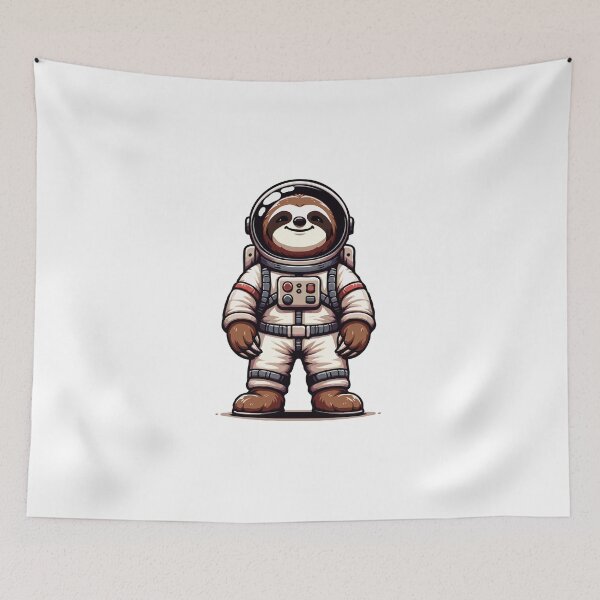 Item preview, Funny Astronaut Sloth – Cute Space Sloth Gift Design designed and sold by CyfroweMysli.