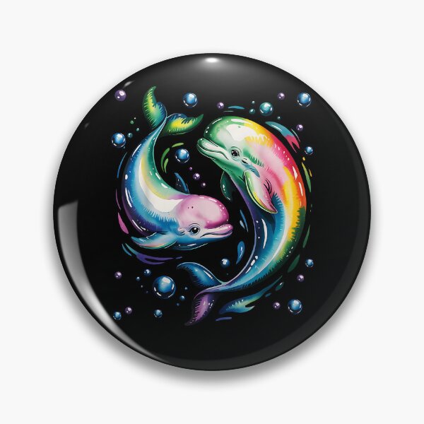 Item preview, Cute Beluga Whale Couples Watercolor Colorful designed and sold by Boutkimaewab.