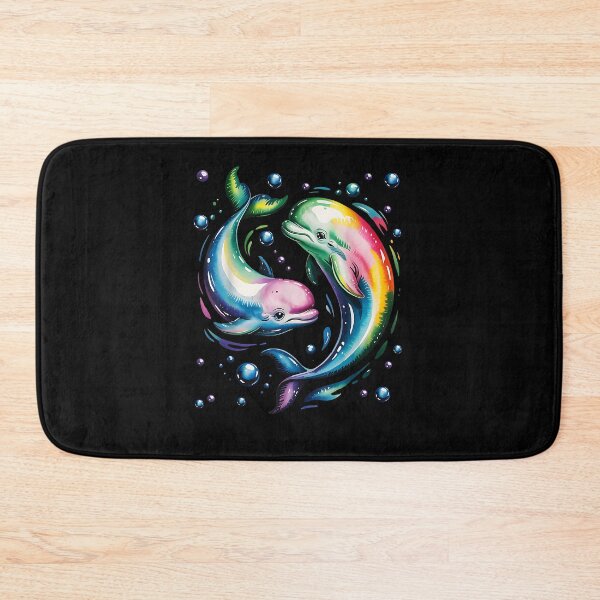 Item preview, Cute Beluga Whale Couples Watercolor Colorful designed and sold by Boutkimaewab.