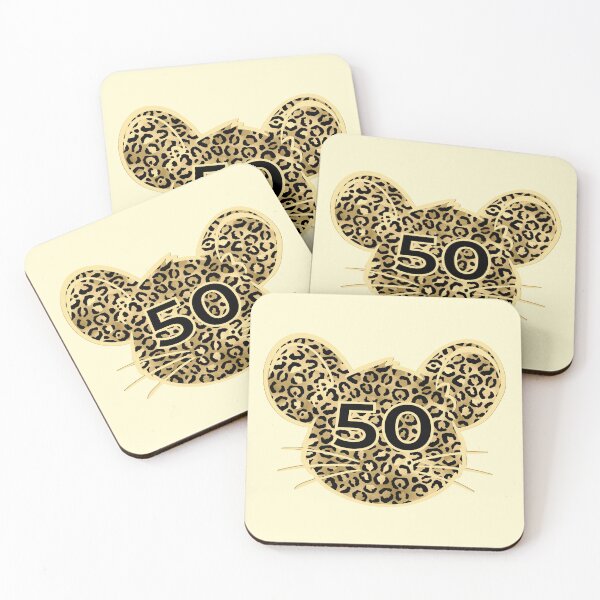 Item preview, 50th Birthday Leopard Mouse designed and sold by minimalartstory.