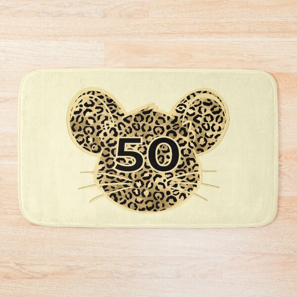Item preview, 50th Birthday Leopard Mouse designed and sold by minimalartstory.
