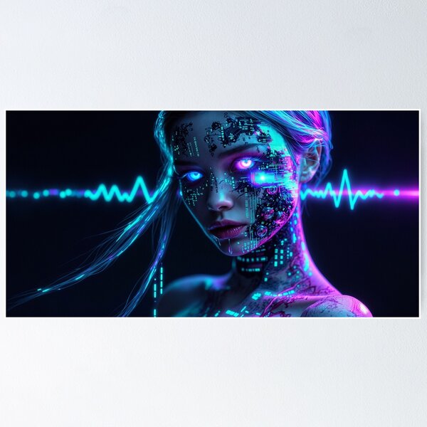 Item preview, Binary Existence Sci-Fi Matrix Inspired Illustration designed and sold by Insomnia Art Designs.