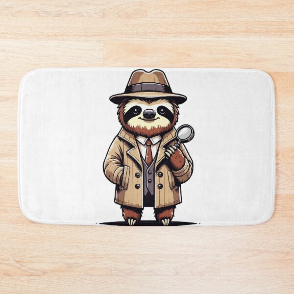Item preview, Funny Detective Sloth – Cute Mystery Sloth Design designed and sold by CyfroweMysli.