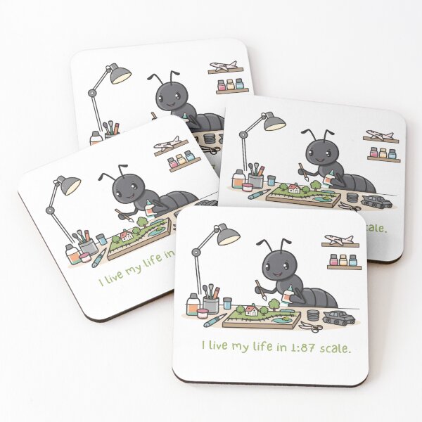 Item preview, Funny Model Building Ant – I Live My Life in 1:87 Scale Hobby Design designed and sold by HubCreates.