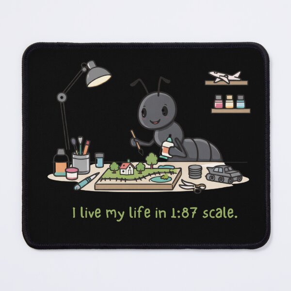 Item preview, Funny Model Building Ant – I Live My Life in 1:87 Scale Hobby Design designed and sold by HubCreates.