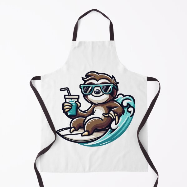 Item preview, Funny Surfing Sloth – Cute Summer Beach Sloth Design designed and sold by CyfroweMysli.
