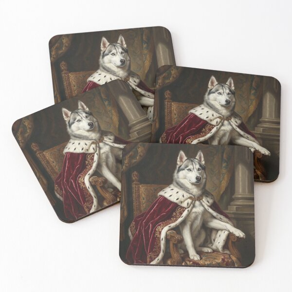 Item preview, Royal Husky King Renaissance Portrait designed and sold by Rutvain.