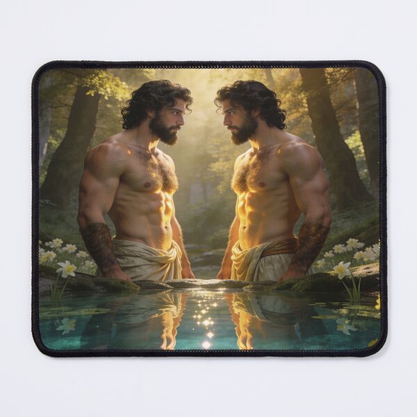 Item preview, Narcissus and the Mirror of Water – Enchanted Greek Mythology designed and sold by MysticOzzy.