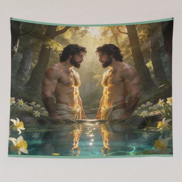 Item preview, Narcissus and the Mirror of Water – Enchanted Greek Mythology designed and sold by MysticOzzy.
