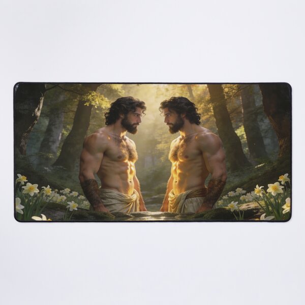 Item preview, Narcissus and the Mirror of Water – Enchanted Greek Mythology designed and sold by MysticOzzy.