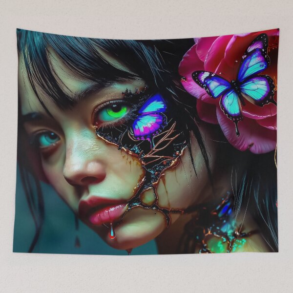 Item preview, Broken Pieces Emotional Surrealism Dark Fantasy Illustration designed and sold by Insomnia Art Designs.