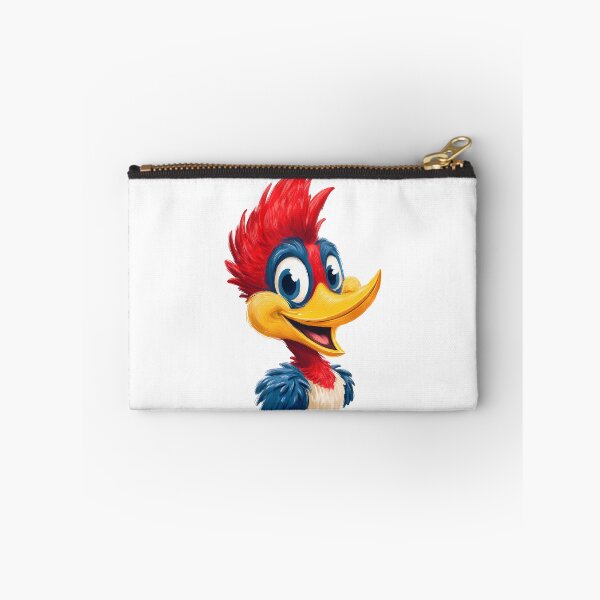 Item preview, Cute Cartoon Woodpecker Head - Adorable Spiky Red Crest Bird Art Print designed and sold by DesignArtist.ia.