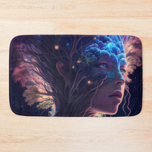 Item preview, Being a Fusion of Tree and Cosmic Humanoid - Fantastic Art that Unites Nature and the Stellar Universe designed and sold by Hipatye26.
