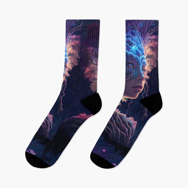 Item preview, Being a Fusion of Tree and Cosmic Humanoid - Fantastic Art that Unites Nature and the Stellar Universe designed and sold by Hipatye26.