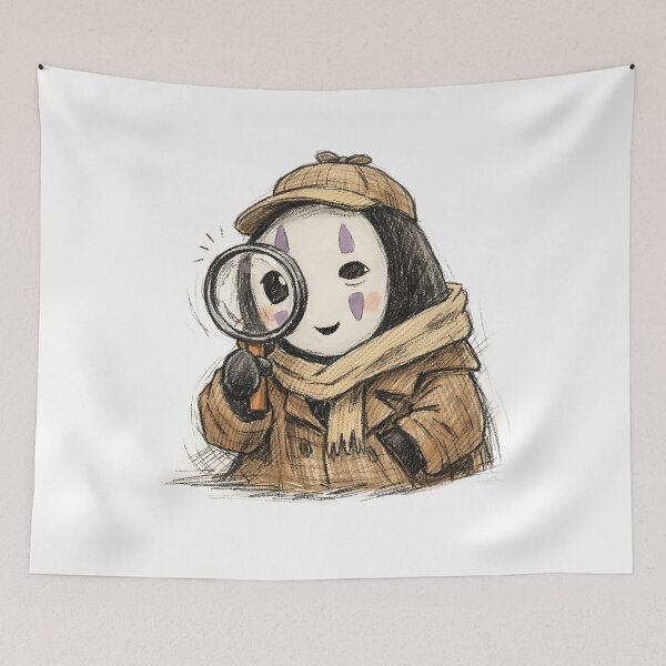 Item preview, NO FACE WITH MAGNIFYING GLASS designed and sold by LIS AND MELIVERSO.