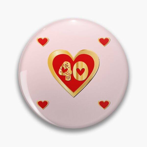 Item preview, 40th birthday heart designed and sold by minimalartstory.
