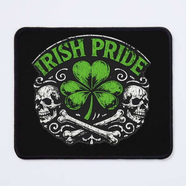 Item preview, Irish Pride Skull and Shamrock – Vintage Irish Heritage Gothic Design designed and sold by GarnerSupplyCo.