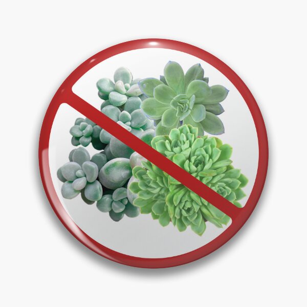 Item preview, Prohibited Sign Succulents, Novelty Signage, Cacti designed and sold by AASparksDesigns.