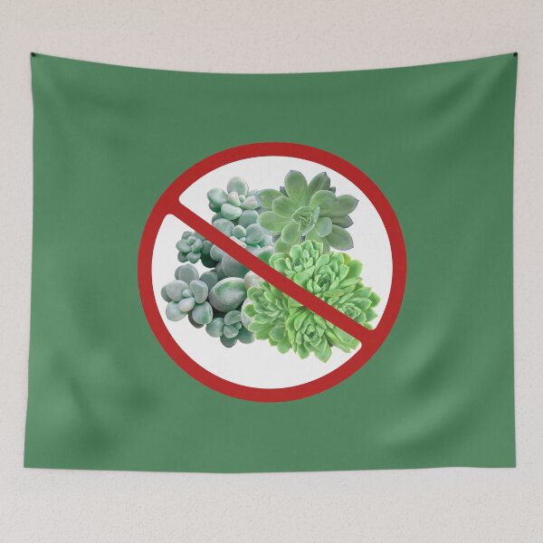 Item preview, Prohibited Sign Succulents, Novelty Signage, Cacti designed and sold by AASparksDesigns.