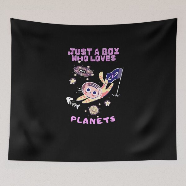 Item preview, Just a Boy Who Loves Planets designed and sold by LuveraxArt.