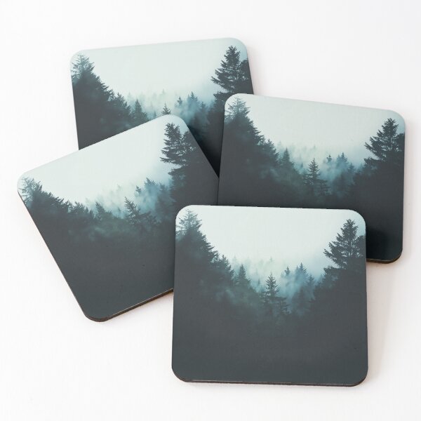 Item preview, Mist Covered Evergreen Forest Landscape designed and sold by Christian Weiss.