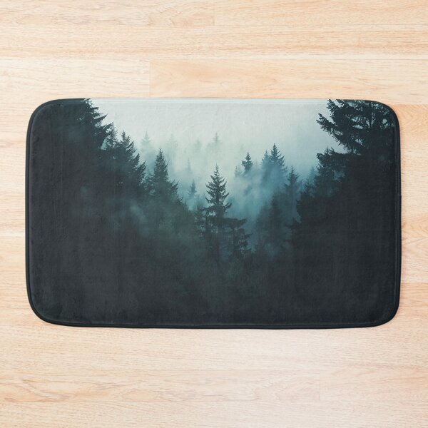 Item preview, Mist Covered Evergreen Forest Landscape designed and sold by Christian Weiss.