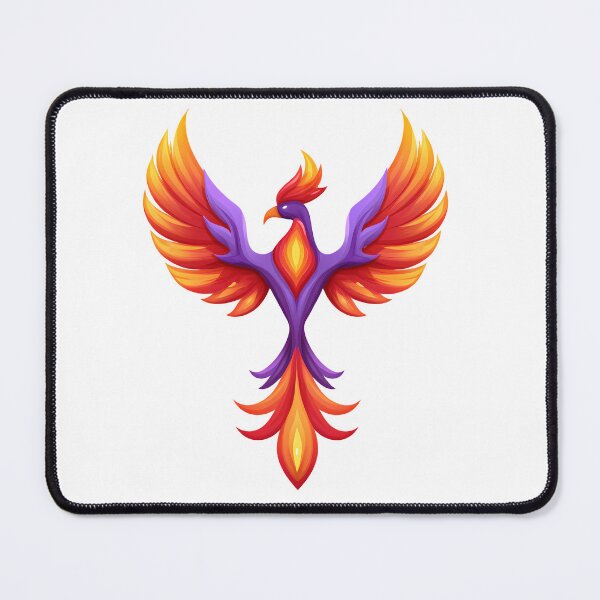 Item preview, Fiery Phoenix Rising - Vibrant Fantasy Rebirth Art Print designed and sold by DesignArtist.ia.