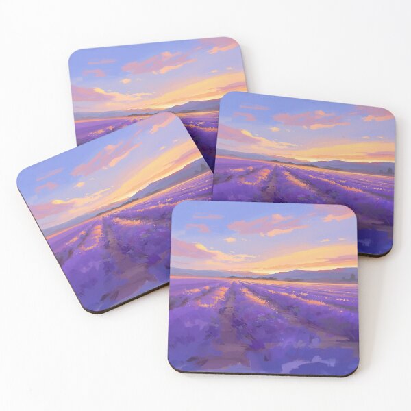 Item preview, Golden Sunset Over Lavender Fields designed and sold by Christian Weiss.