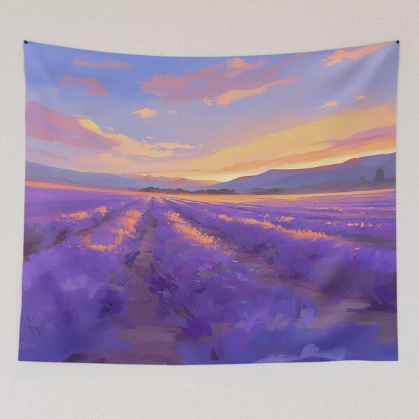 Item preview, Golden Sunset Over Lavender Fields designed and sold by Christian Weiss.