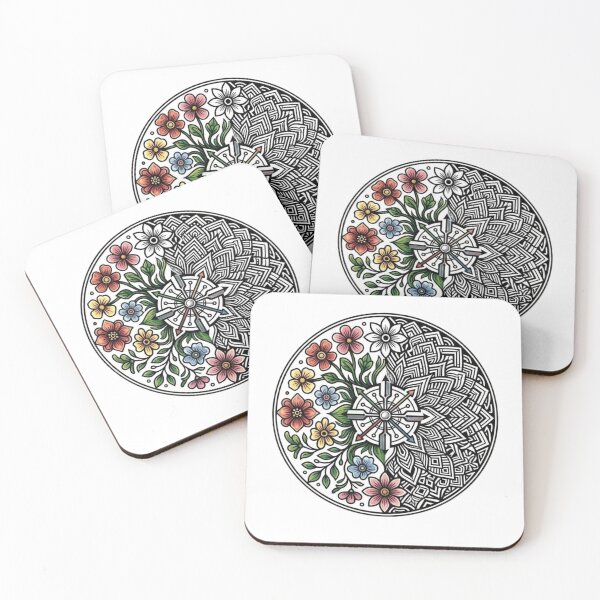 Item preview, "Botanical Compass: Nature and Geometry Duality" designed and sold by Blue Bird  Designs.