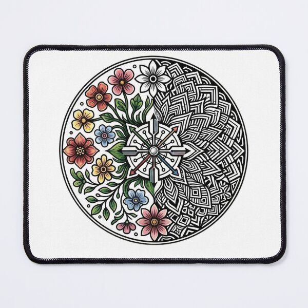 Item preview, "Botanical Compass: Nature and Geometry Duality" designed and sold by Blue Bird  Designs.