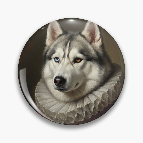 Item preview, Regal Siberian Husky Royal Throne Portrait designed and sold by Rutvain.