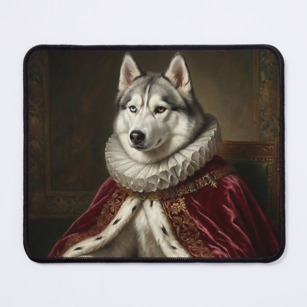 Item preview, Regal Siberian Husky Royal Throne Portrait designed and sold by Rutvain.
