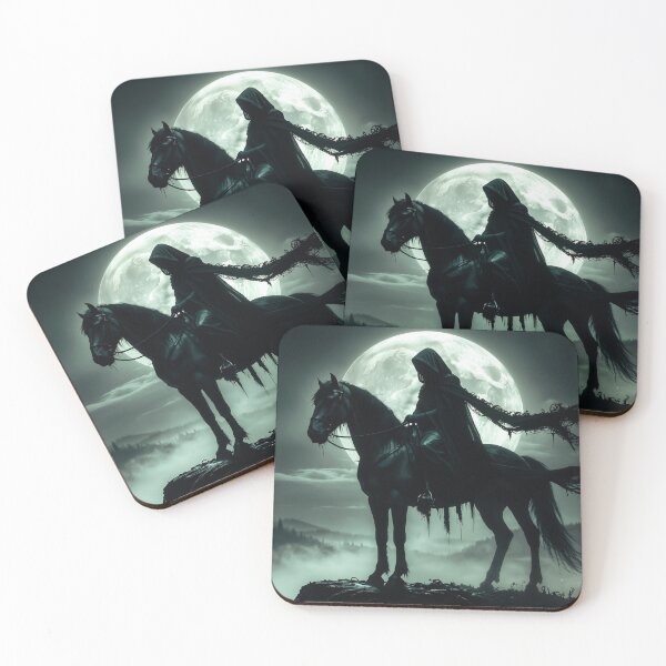 Item preview, Death Rider Grim Reaper Ghostly Horseman Art designed and sold by Insomnia Art Designs.