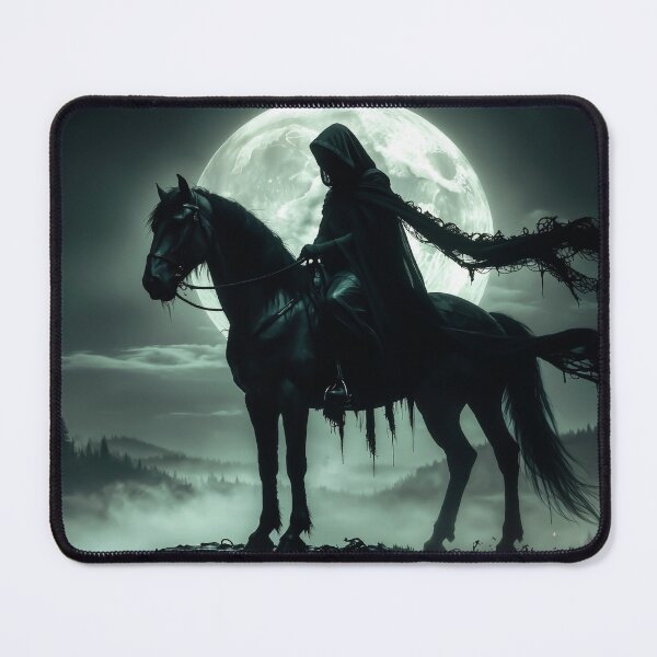 Item preview, Death Rider Grim Reaper Ghostly Horseman Art designed and sold by Insomnia Art Designs.