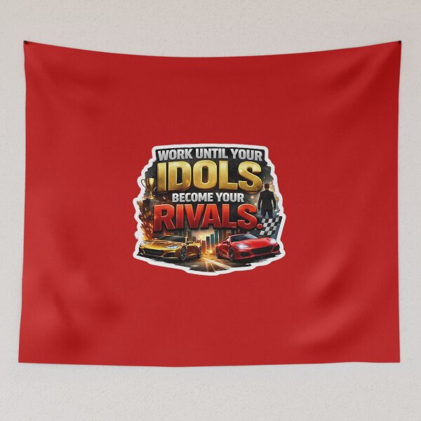 Item preview, Work Until Your Idols Become Your Rivals Luxury Motivation Sticker designed and sold by Scro-Ciob-Shop.
