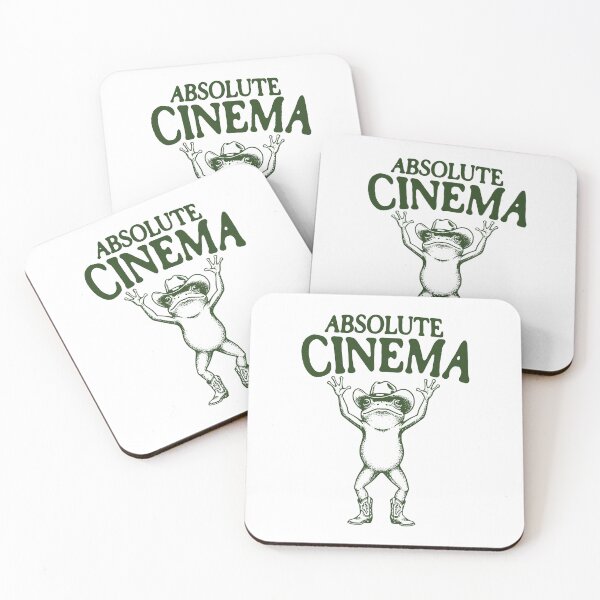 Item preview, Absolute Cinema Cowboy Frog Meme designed and sold by AnAzArt.