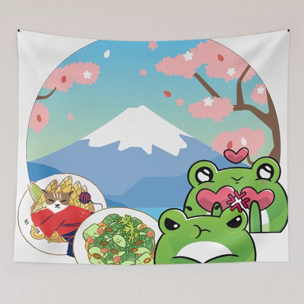 Item preview, Picnic under Cherry Blossoms and Mount Fuji designed and sold by Kanniax.