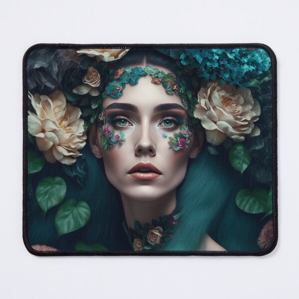 Item preview, Goddess of Nature with Organic and Floral Style - Fantastic Photographic Art that Unites Human Beauty and the Plant World designed and sold by Hipatye26.
