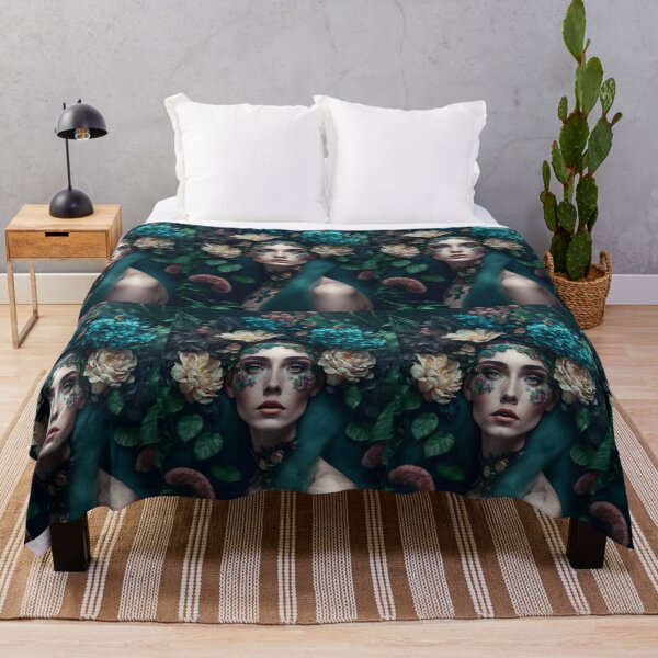 Item preview, Goddess of Nature with Organic and Floral Style - Fantastic Photographic Art that Unites Human Beauty and the Plant World designed and sold by Hipatye26.
