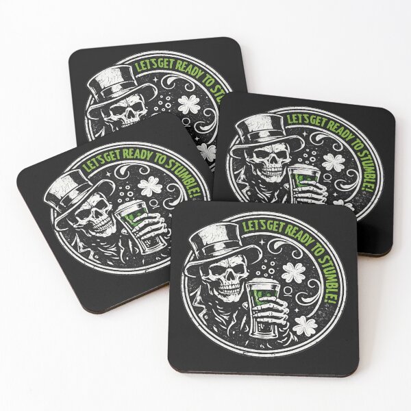 Item preview, Let’s Get Ready to Stumble – Funny St Patrick’s Day Skeleton Drinking Design designed and sold by GarnerSupplyCo.
