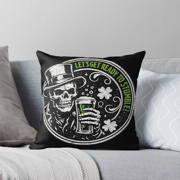 Item preview, Let’s Get Ready to Stumble – Funny St Patrick’s Day Skeleton Drinking Design designed and sold by GarnerSupplyCo.