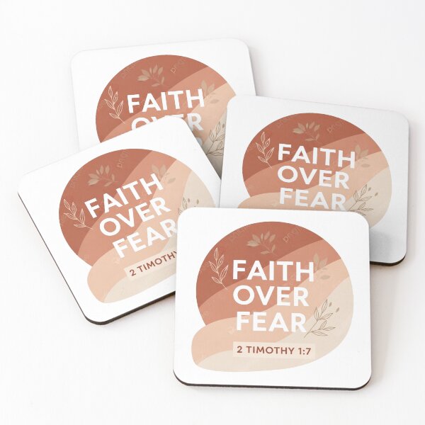 Item preview, Faith Over Fear Sticker – 2 Timothy 1:7 – Neutral Christian Boho Decal designed and sold by Illustrated Faith.