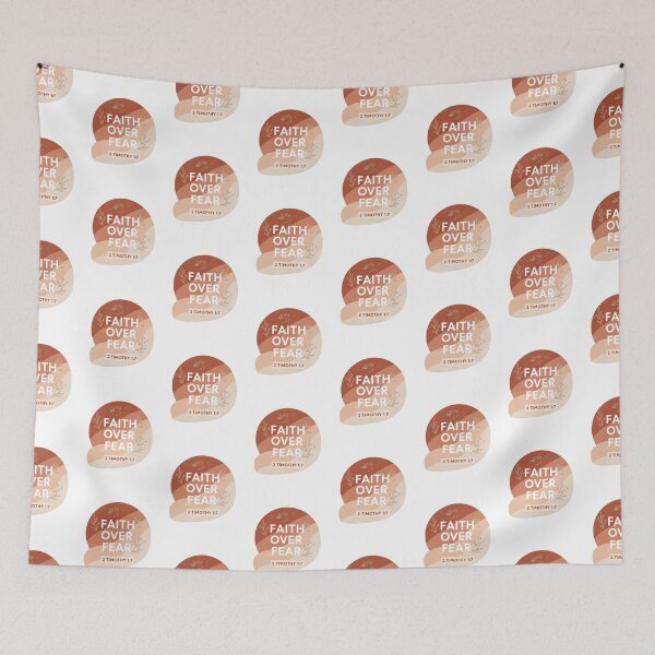Item preview, Faith Over Fear Sticker – 2 Timothy 1:7 – Neutral Christian Boho Decal designed and sold by Illustrated Faith.