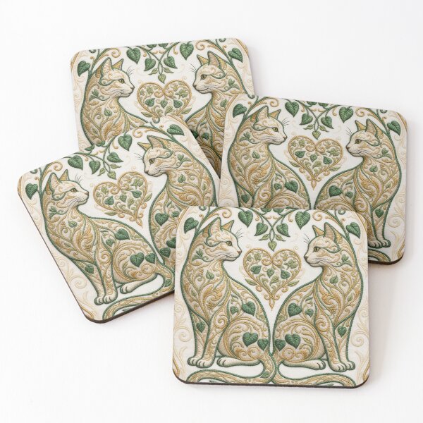 Item preview, Feline Nature Potos Heart and Cats designed and sold by Ciervo Primavera.